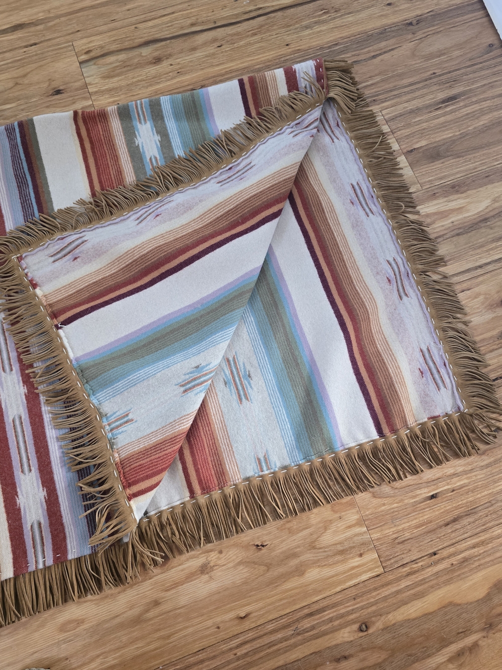 Pendleton Wool Fabric Custom Made Poncho - Picture 5 of 5